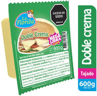 Queso La Florida Doble Crema Tajado Mega
