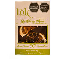 Barra De Chocolate Lok Premium Products Naranja Limón.