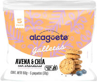 Galletas Avena y Chía Con Arándanos - 5 Unidades