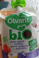 Olvarit bio pomme poire myrtilles