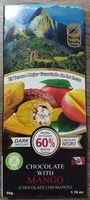 Artisanale fine dark chocolate with mango
