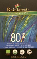 Chocolat Noir Biologique 80% Meulé à la Pierre