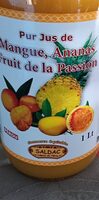 Jus mangue ananas fruit de la passion