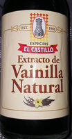 Extracto natural de vainilla