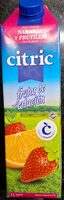 Frutas de estación naranja y frutilla