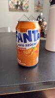 Fanta zero azúcar sabor naranja
