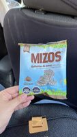 Galletitas de arroz 100% integral con rayitas de cobertura sabor chocolate