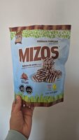 MIZOS Galletas de arroz integral con rajitas de cobertura sabor chocolate