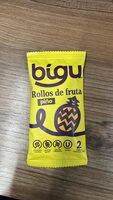 Rollos de fruta piña