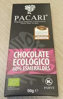 Chocolate ecológico 60% esmeraldas