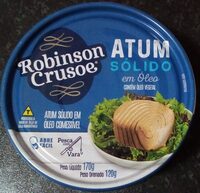 Atum Sólido Em óleo Robinson Crusoe Lata 120g