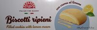 Biscotti ripieni con crema al limone