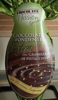 Cioccolato fondente extra con granella di pistacchio