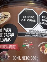 Crema para untar de cacao y avellanas