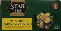 Tè verde aromatizzato con limone e zenzero