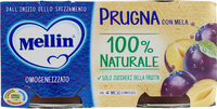 Prugna con mela naturale omogeneizzato