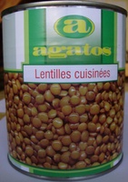 Lentilles cuisinées
