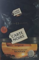 Carte Noire Altitudes Hauts Plateaux Kenyans 32 Dosettes Lot de 5