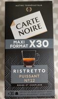 Capsules carte noire Ristretto