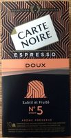 Espresso Doux Subtil et Fruité N°5