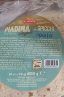 Piadina con farina integrale a spicchi