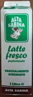 Latte fresco pastorizzato parzialmente scremato Alta Sabina