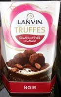 Bonbons de chocolat à la truffes éclats de fèves de cacao noir