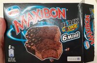 Maxibon cookie black mini sándwich de galleta con helado
