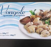 Vongole sgusciate congelate