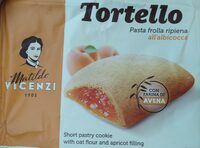 Tortello pasta frolla ripiena all'albicocca
