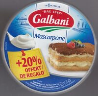 Mascarpone Galbani 250g + 20% gratuit= 300g