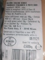 Galvani cascina bianca. Formaggio stagionato a pasta dura