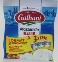 Mozzarella tris 3 x 125g