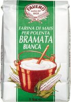 Farina di mais bramata bianca per polenta