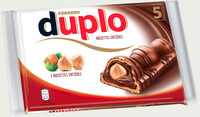 Duplo gaufrettes de chocolat au lait noisettes entières x5 - 130g