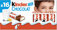 Tablette Kinder Chocolat Chocolat au Lait x16 -200g