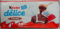 Délice - Petit gâteau enrobé au cacao et fourré au lait