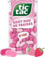 Bonbons tic tac goûts duo de fraises