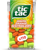 Bonbons Tic Tac x110 pastilles ORANGE & CITRON VERT - 54g