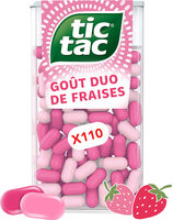 Bonbons Tic Tac x110 pastilles DUO DE FRAISES - 54g