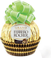 Grand ferrero rocher moulage chocolat au lait avec eclats de noisettes 125 gr