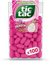 Bonbons Tic Tac Acidulé goût multifruit 100 pastilles - 49g