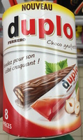 Gaufrettes recouvertes de cacao fondant aux éclats de noisettes