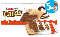 Biscuits Fourrés KINDER Cards Lait et Cacao 2x5 - 128g