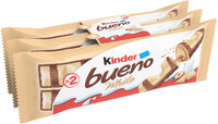 Barre Chocolatée Kinder Bueno White Chocolat Blanc x3 - 117g