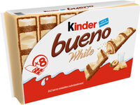 Barre Chocolatée Kinder Bueno White Chocolat Blanc x8 - 312g