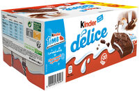 Gâteau Kinder Délice cacao et fourré lait - 20x39 g