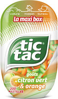 Bonbons tic tac goûts orange-citron vert