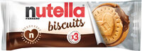 Biscuits Nutella x3 biscuits fourrés - 41,4g