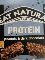 Peanuts & dark chocolate protein fruit & nut bars